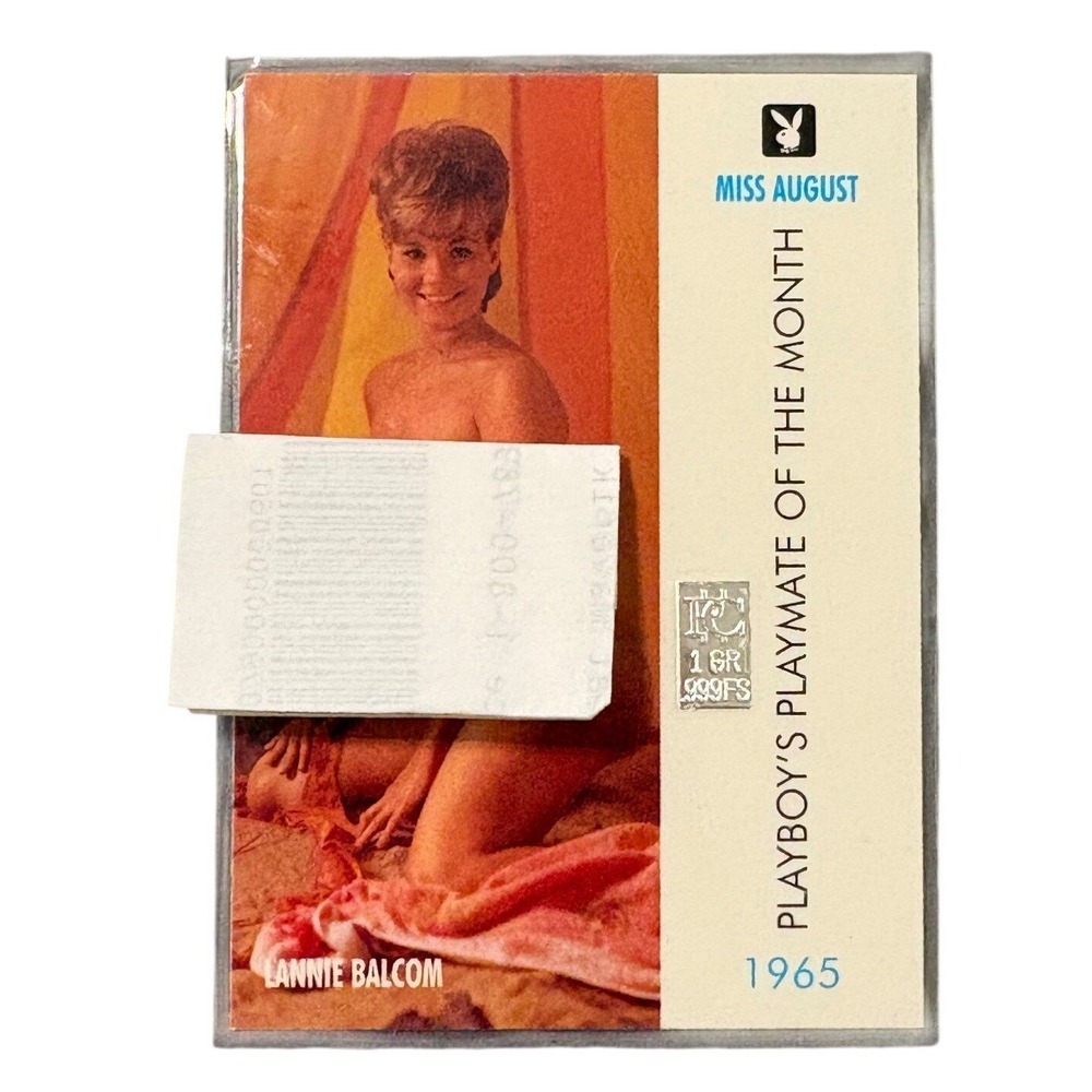 Playboy Playmate August 1965 Certified .999 1 Grain Fine Silver Collectors Card